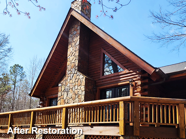 Log home restoration in Mebane, NC