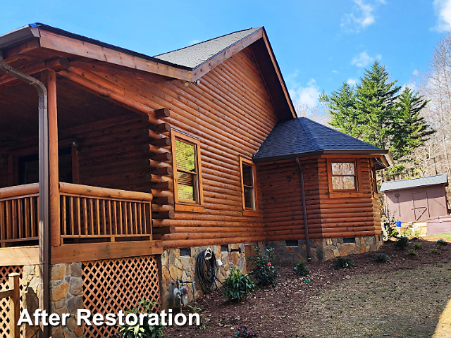 Log home restoration in Mebane, NC