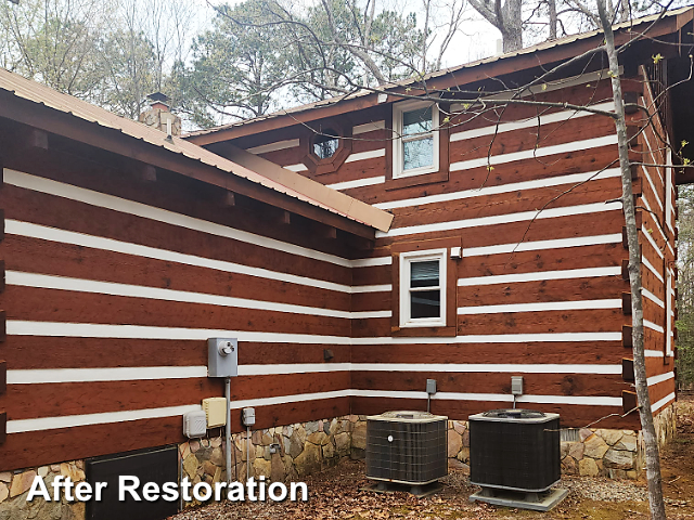 Log home restoration in Midlothian, VA