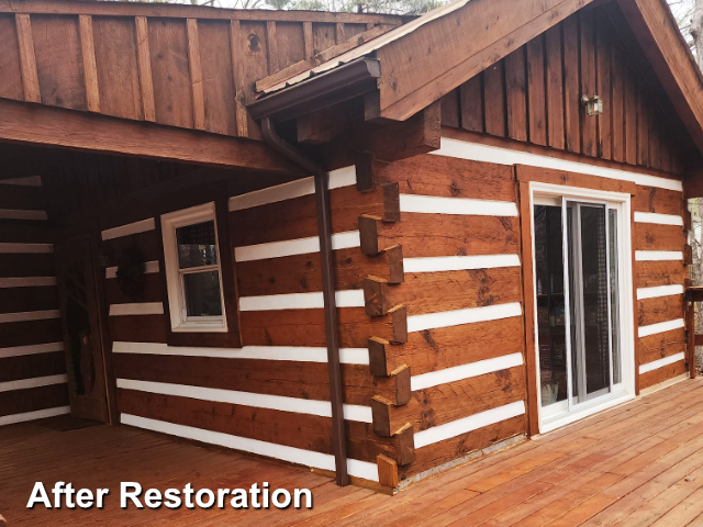 Log home restoration in Midlothian, VA