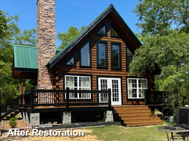 Log home restoration in Ridge Spring, SC