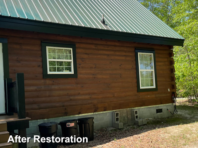 Log home restoration in Ridge Spring, SC
