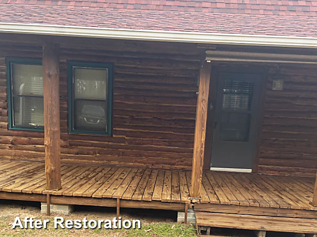 Log home restoration in Wendell, NC