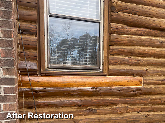 Log home restoration in Wendell, NC